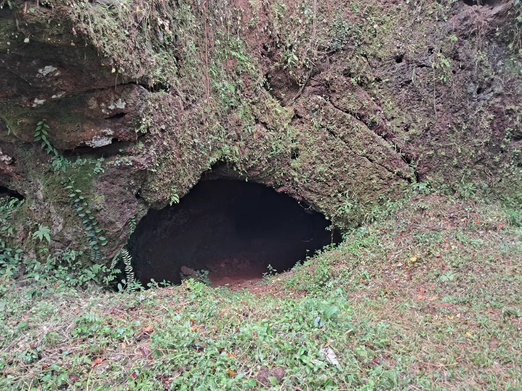 A small cave opening