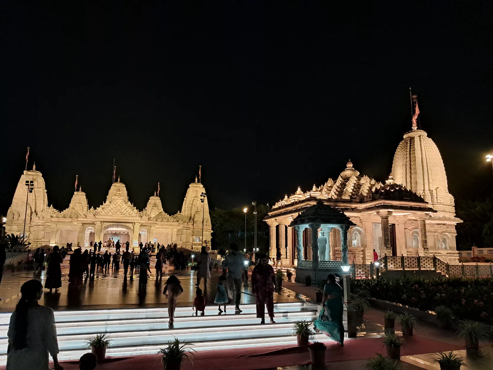 Birla Mandir after dark