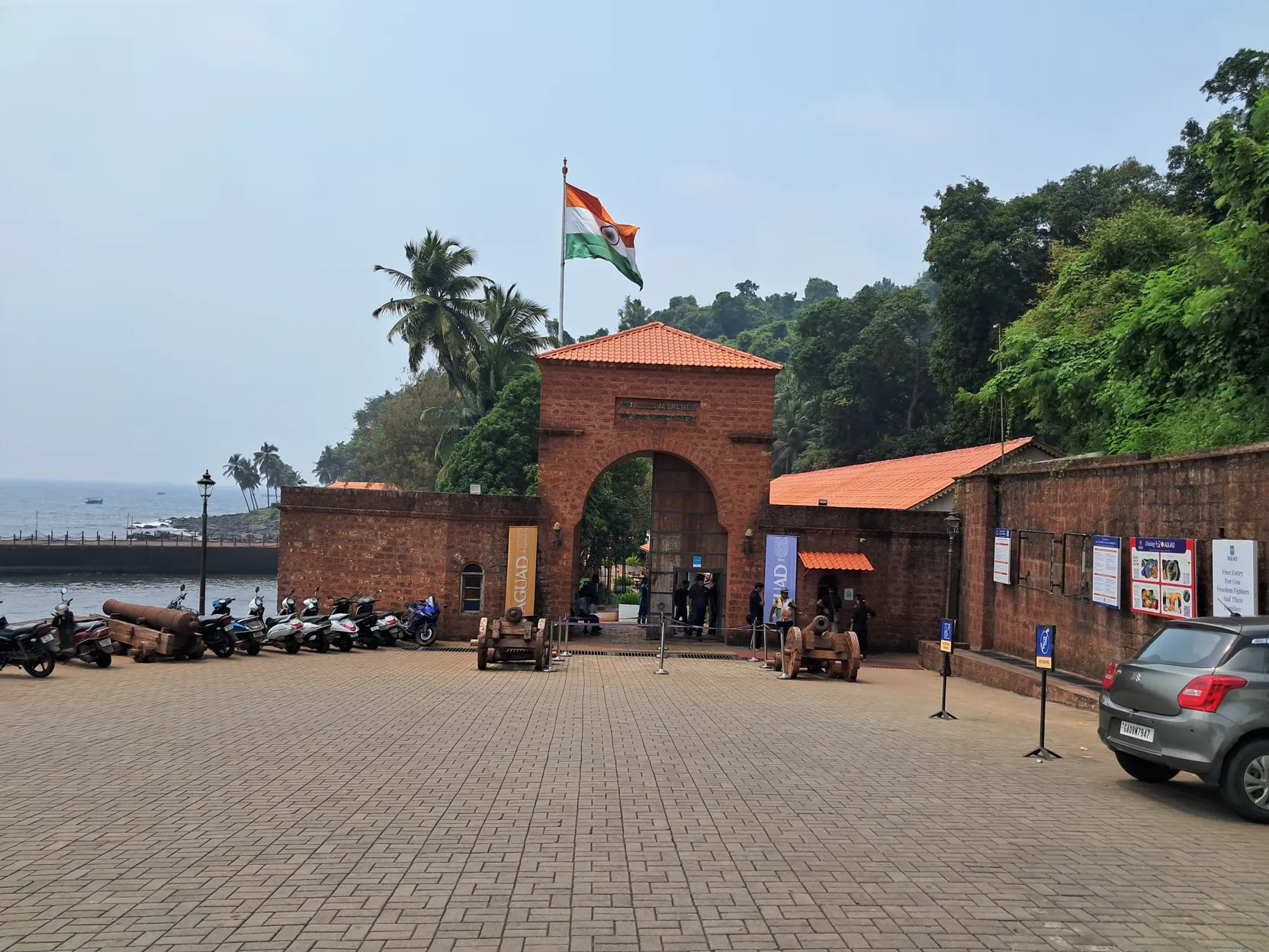 The entrance to the Fort Aguada Jail Museum