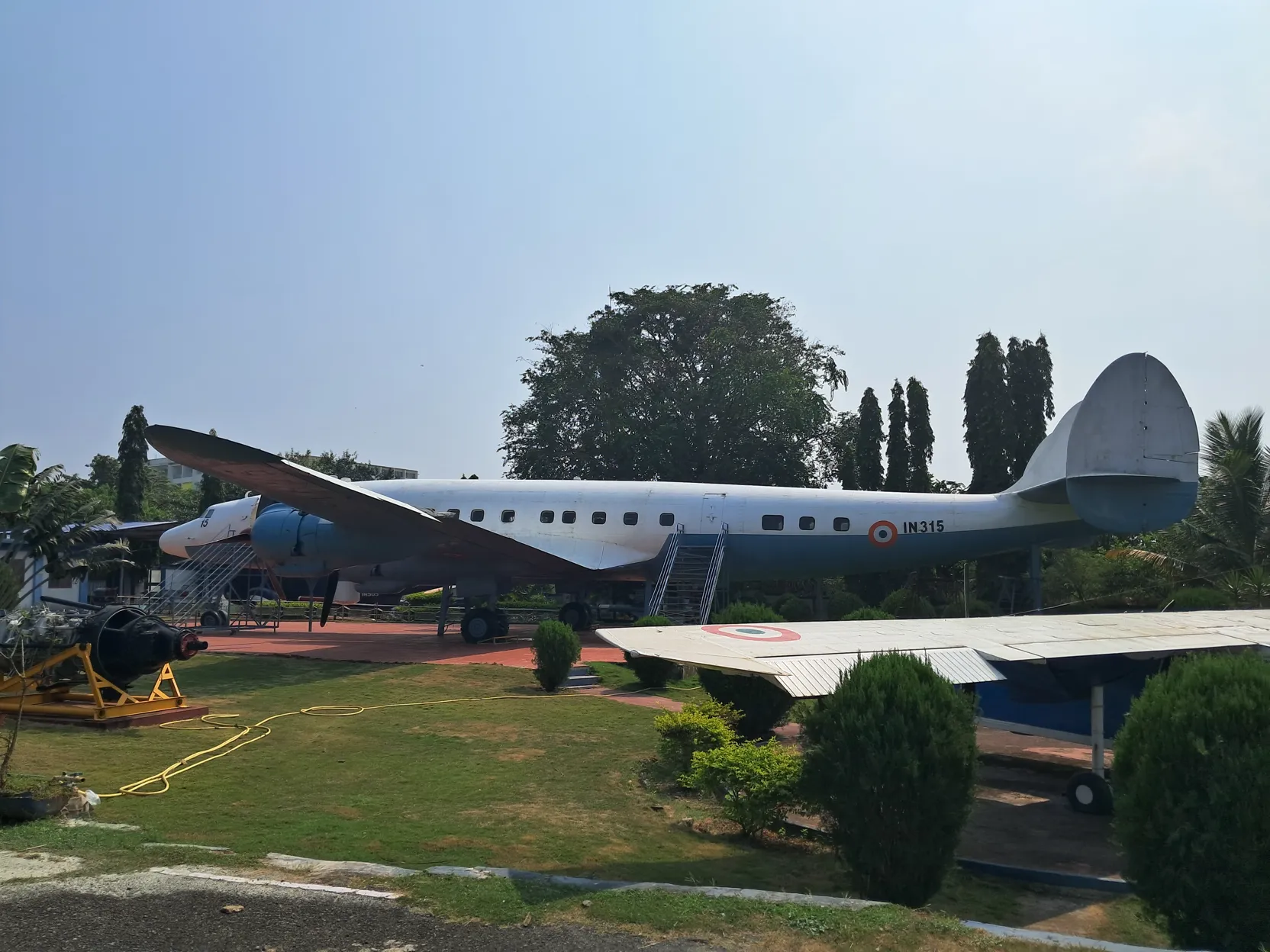 Super Constellation on the lawn
